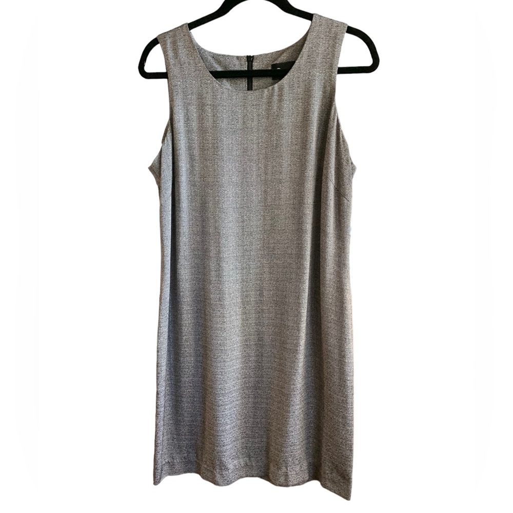 Quadra Gray Classic Sleeveless Knee Length Career Sheath Dress Women’s Size 12P